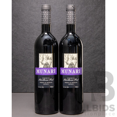 Munari Schoolhouse Red Vintage 2001 X 2