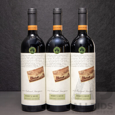 Padthaway Henrys Drive Cabernet Sauvignon Vintage 2000 X 3