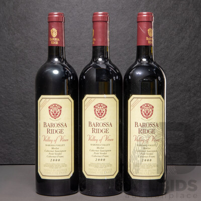 Barossa Ridge Valley of Vines Vintage 2000 X 3