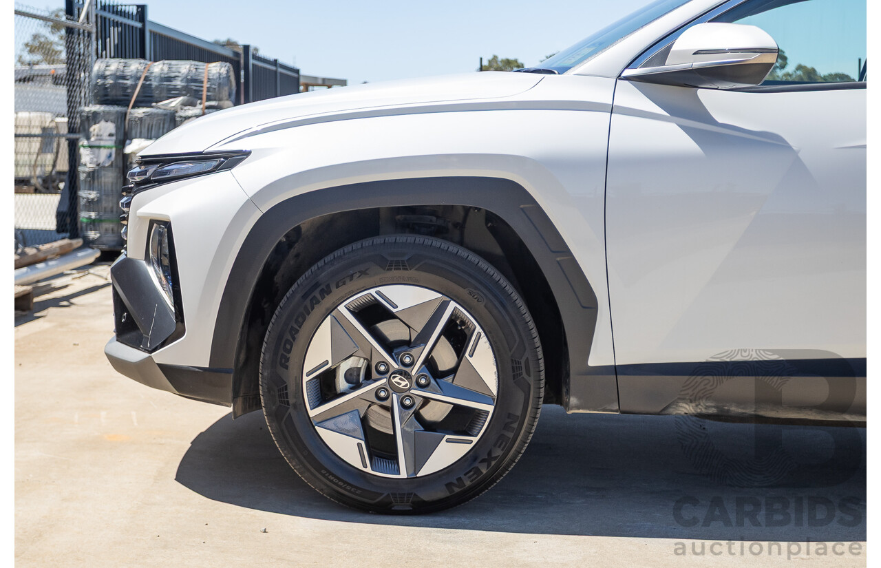 5/2024 Hyundai Tucson NX4.V3 MY25 4d Wagon White Cream Turbo 2.0L