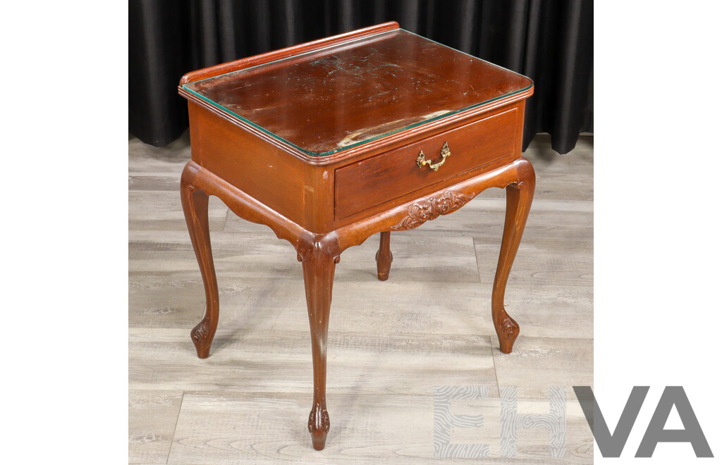 Mahogany Single Drawer Bedside Chest