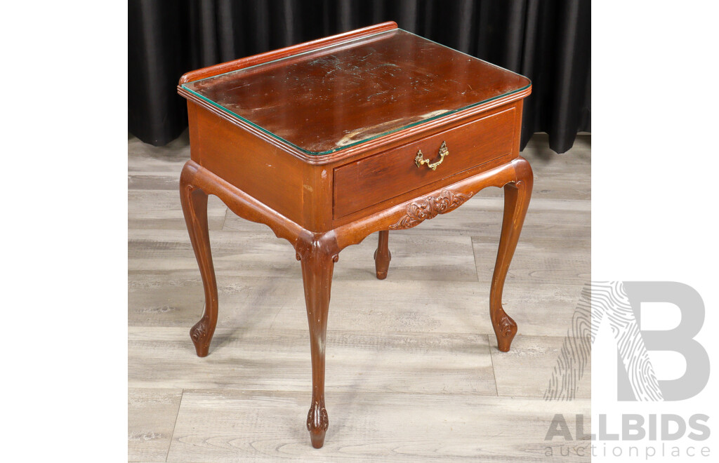 Mahogany Single Drawer Bedside Chest