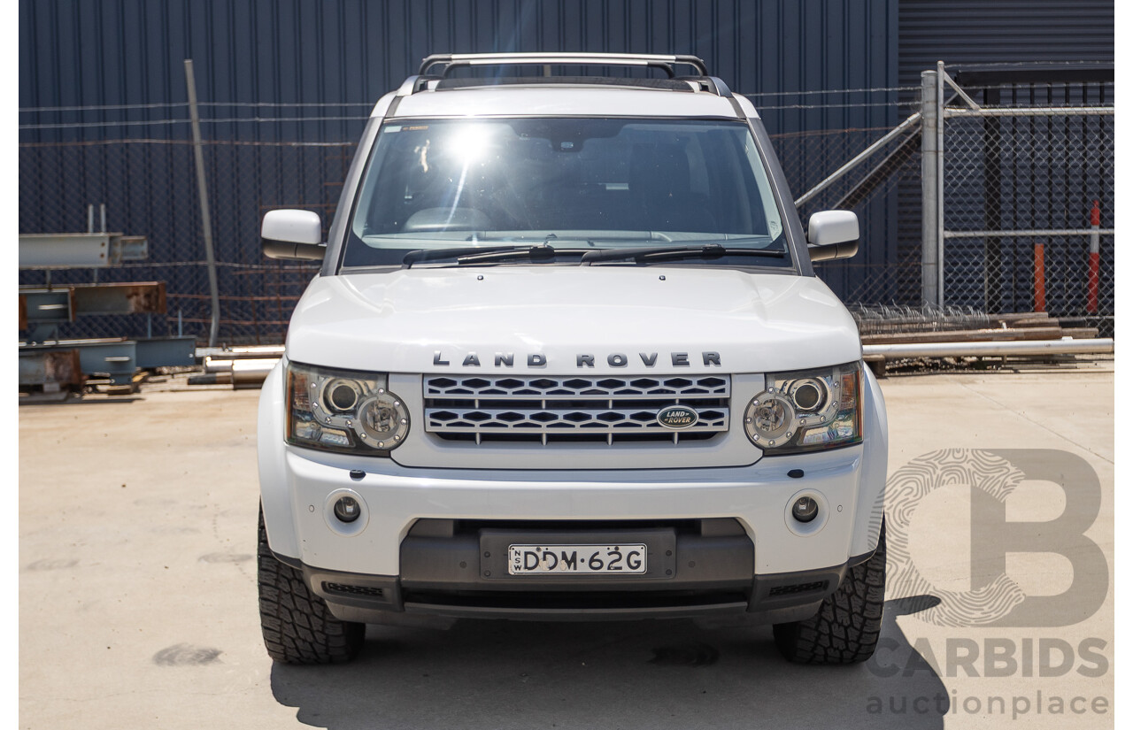 5/2012 Land Rover Discovery 4 3.0 SDV6 HSE MY12 4d Wagon Fuji White Turbo Diesel V6 3.0L - 7 Seater