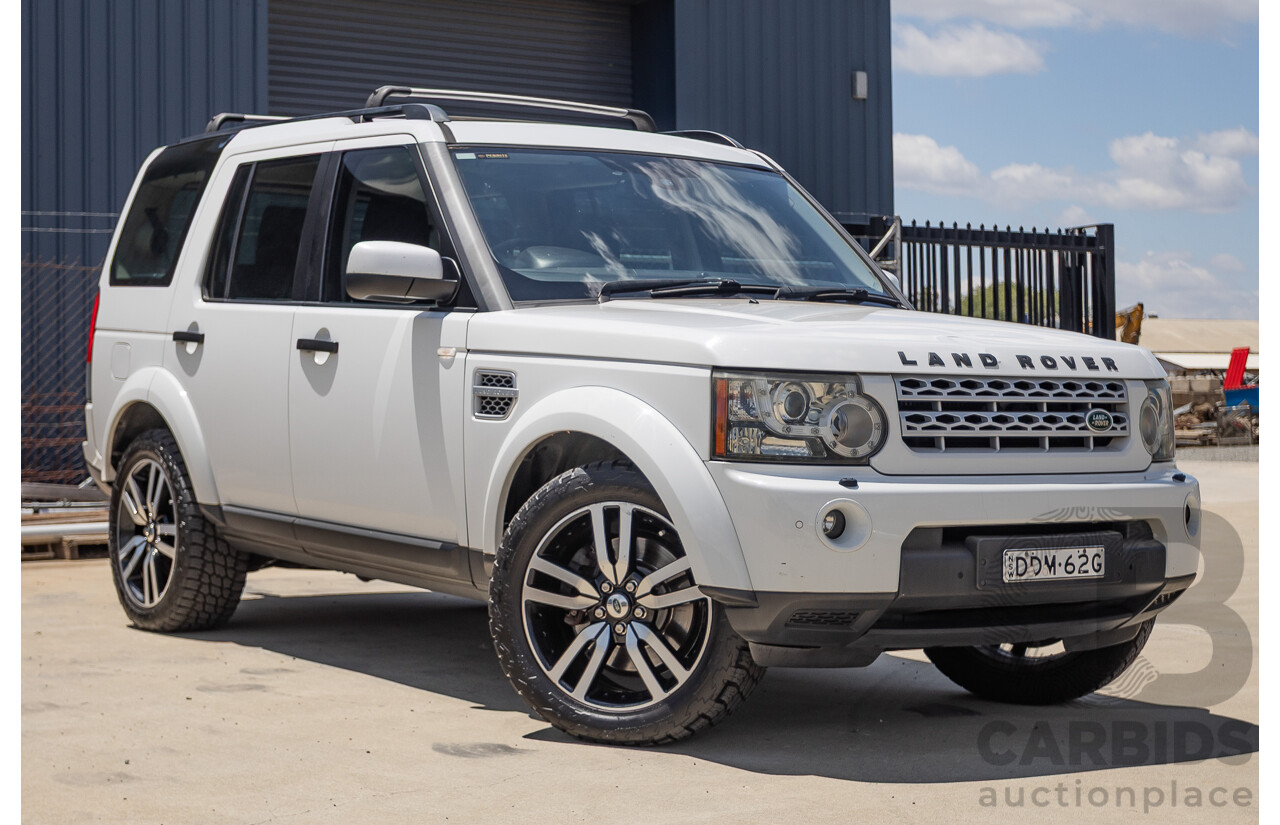 5/2012 Land Rover Discovery 4 3.0 SDV6 HSE MY12 4d Wagon Fuji White Turbo Diesel V6 3.0L - 7 Seater