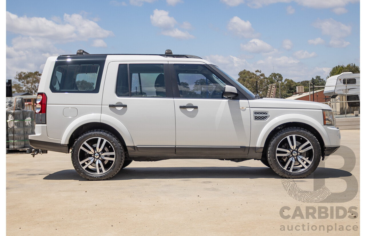 5/2012 Land Rover Discovery 4 3.0 SDV6 HSE MY12 4d Wagon Fuji White Turbo Diesel V6 3.0L - 7 Seater