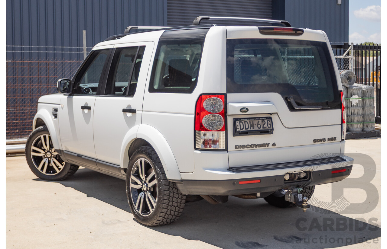 5/2012 Land Rover Discovery 4 3.0 SDV6 HSE MY12 4d Wagon Fuji White Turbo Diesel V6 3.0L - 7 Seater