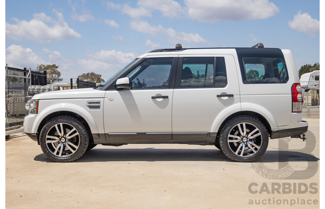 5/2012 Land Rover Discovery 4 3.0 SDV6 HSE MY12 4d Wagon Fuji White Turbo Diesel V6 3.0L - 7 Seater