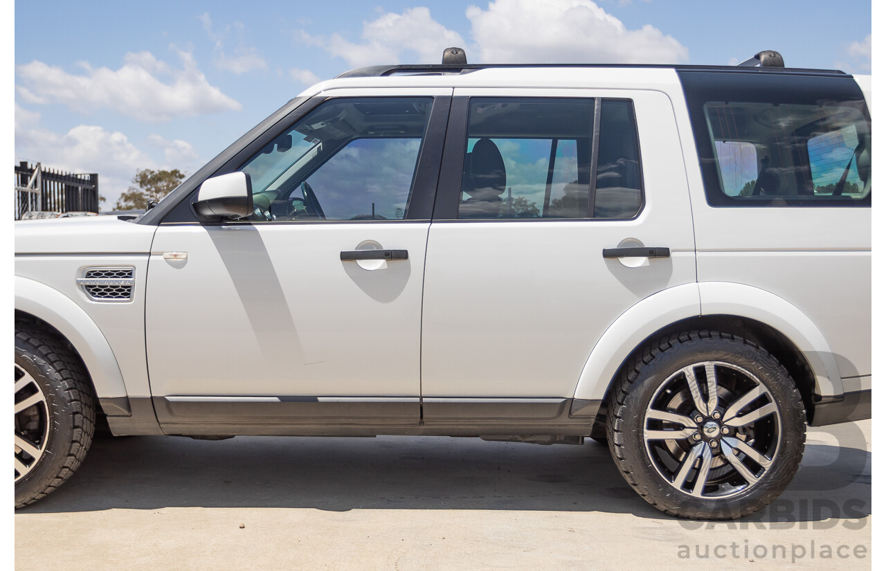 5/2012 Land Rover Discovery 4 3.0 SDV6 HSE MY12 4d Wagon Fuji White Turbo Diesel V6 3.0L - 7 Seater