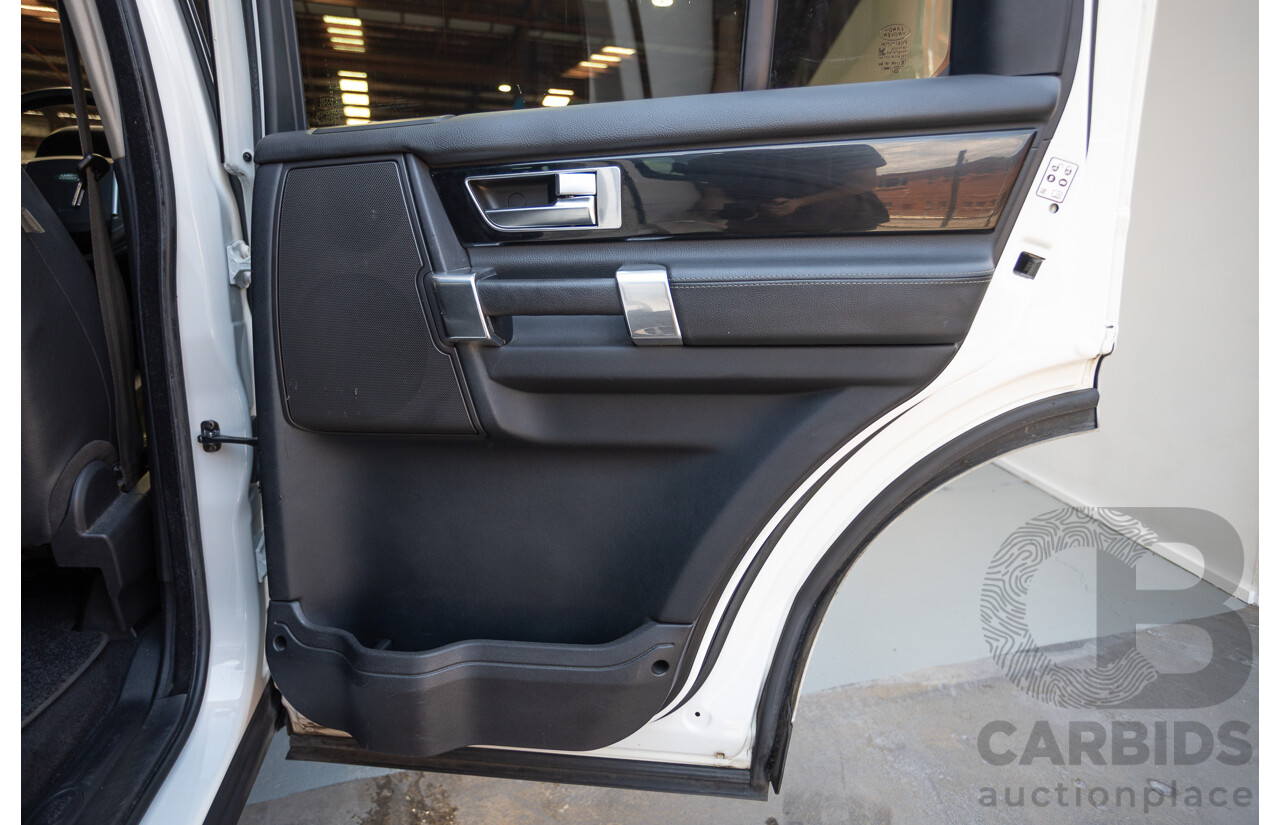 5/2012 Land Rover Discovery 4 3.0 SDV6 HSE MY12 4d Wagon Fuji White Turbo Diesel V6 3.0L - 7 Seater