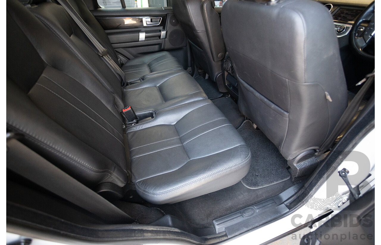 5/2012 Land Rover Discovery 4 3.0 SDV6 HSE MY12 4d Wagon Fuji White Turbo Diesel V6 3.0L - 7 Seater