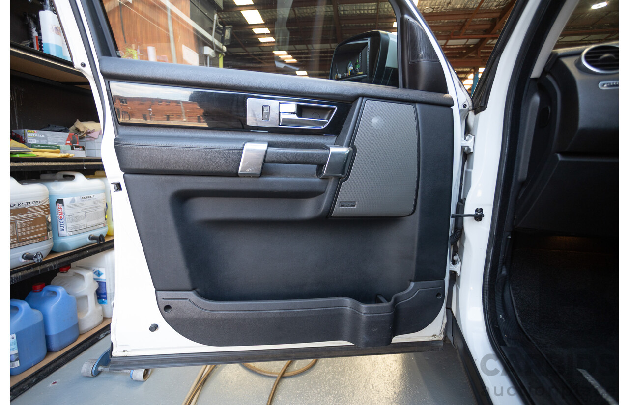 5/2012 Land Rover Discovery 4 3.0 SDV6 HSE MY12 4d Wagon Fuji White Turbo Diesel V6 3.0L - 7 Seater
