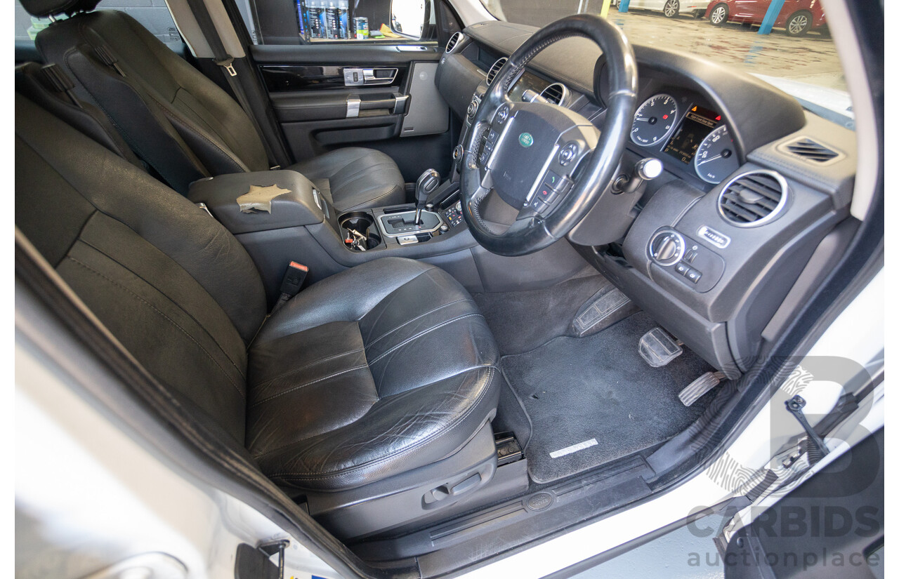 5/2012 Land Rover Discovery 4 3.0 SDV6 HSE MY12 4d Wagon Fuji White Turbo Diesel V6 3.0L - 7 Seater