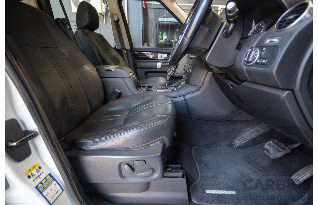 5/2012 Land Rover Discovery 4 3.0 SDV6 HSE MY12 4d Wagon Fuji White Turbo Diesel V6 3.0L - 7 Seater