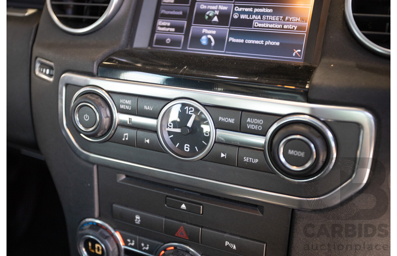 5/2012 Land Rover Discovery 4 3.0 SDV6 HSE MY12 4d Wagon Fuji White Turbo Diesel V6 3.0L - 7 Seater