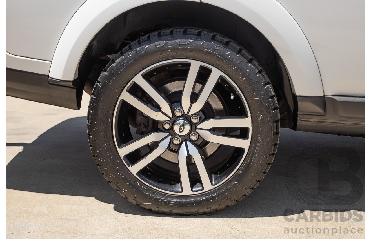5/2012 Land Rover Discovery 4 3.0 SDV6 HSE MY12 4d Wagon Fuji White Turbo Diesel V6 3.0L - 7 Seater