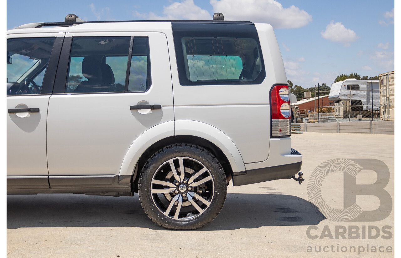 5/2012 Land Rover Discovery 4 3.0 SDV6 HSE MY12 4d Wagon Fuji White Turbo Diesel V6 3.0L - 7 Seater