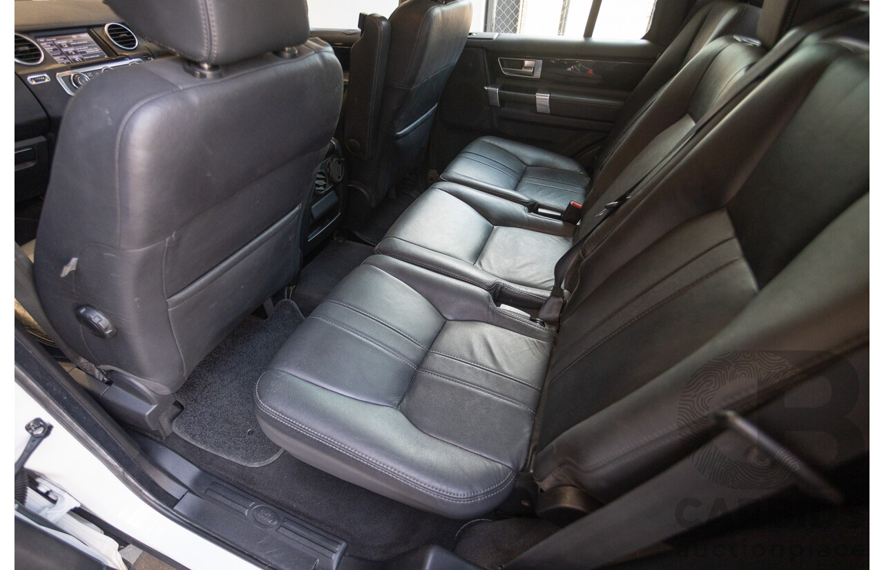 5/2012 Land Rover Discovery 4 3.0 SDV6 HSE MY12 4d Wagon Fuji White Turbo Diesel V6 3.0L - 7 Seater