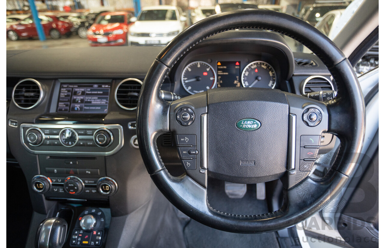 5/2012 Land Rover Discovery 4 3.0 SDV6 HSE MY12 4d Wagon Fuji White Turbo Diesel V6 3.0L - 7 Seater