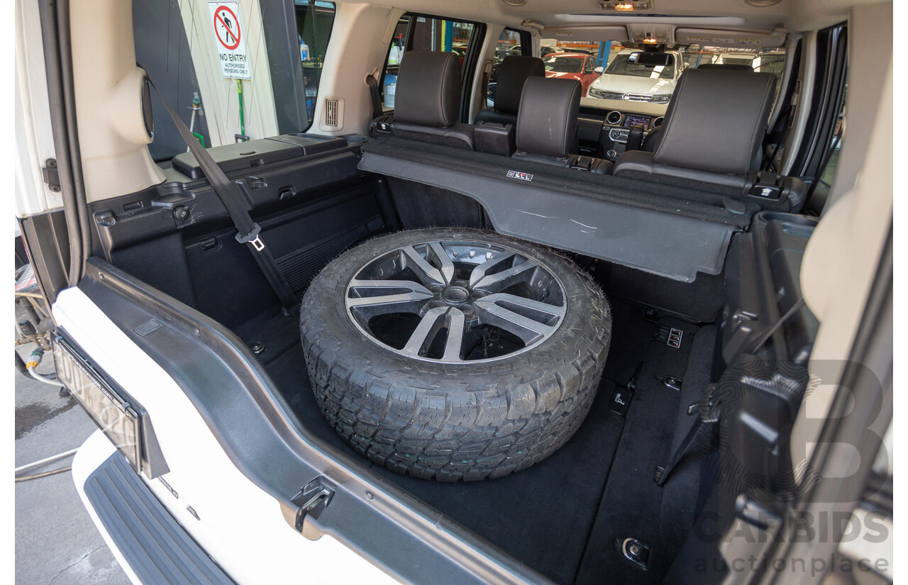 5/2012 Land Rover Discovery 4 3.0 SDV6 HSE MY12 4d Wagon Fuji White Turbo Diesel V6 3.0L - 7 Seater