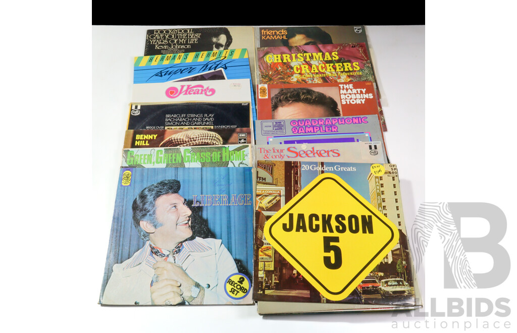 Collection of 25 Popular Music LPs