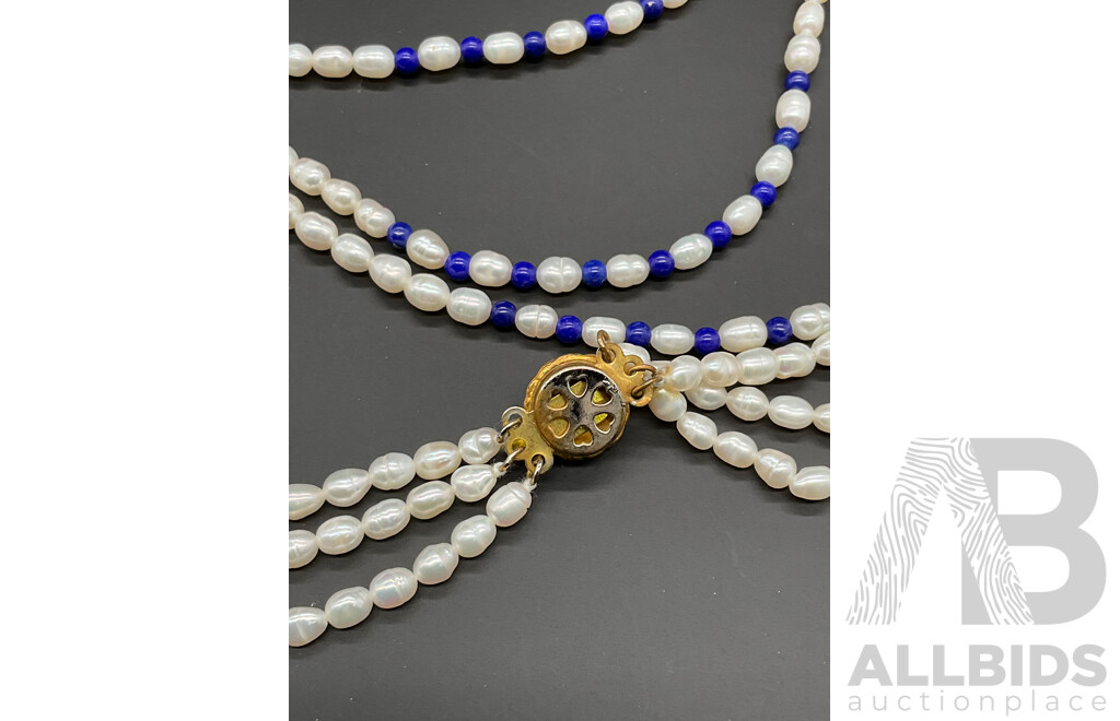 Freshwater Pearl Necklace & Earring Set