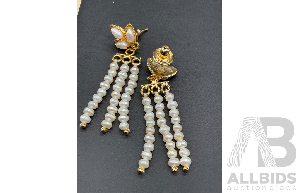 Freshwater Pearl Necklace, Bracelet & Earring Set