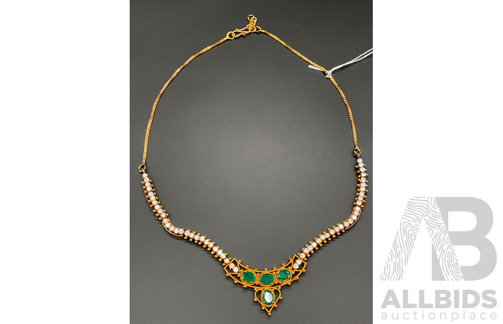 Floral Necklace, Ring & Earring Set