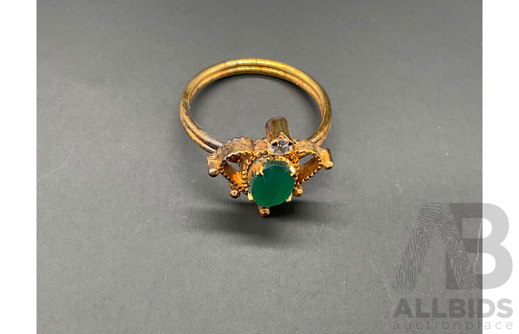 Floral Necklace, Ring & Earring Set