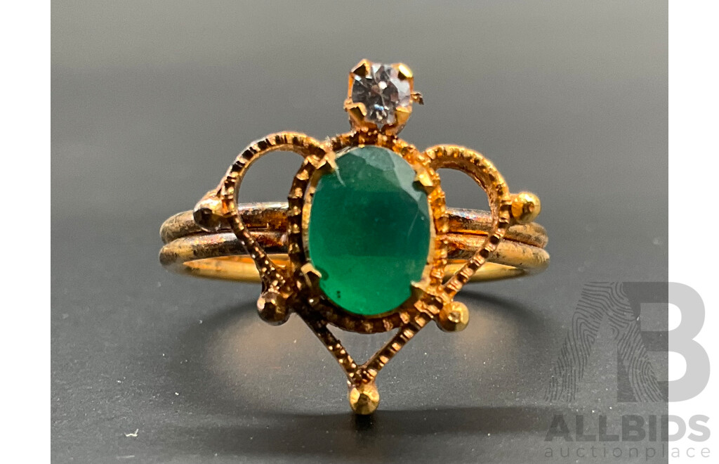 Floral Necklace, Ring & Earring Set