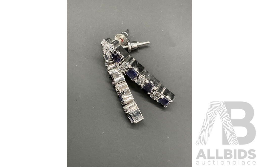 Royal Blue Necklace, Ring & Earring Set