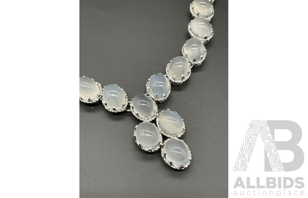 Moonstone Necklace, Ring & Earring Set