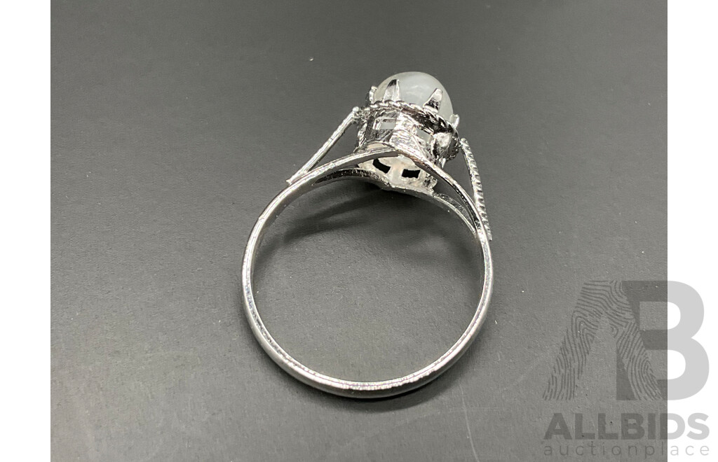 Moonstone Necklace, Ring & Earring Set