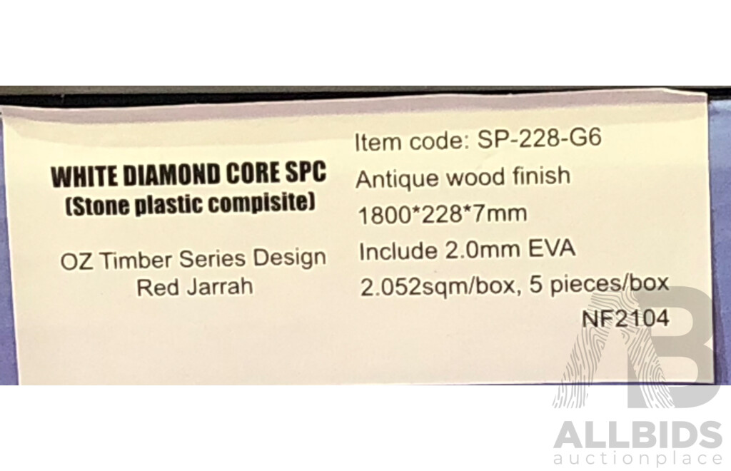 4Runner 7mm Hybrid Flooring - Antique Wood Finish - Red Jarrah - 28.728 Square Meters - Brand New