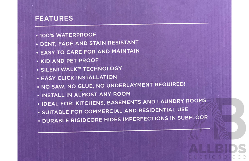 4Runner 7mm Hybrid Flooring - Antique Wood Finish - Dark Grey - 26.676 Square Meters - Brand New