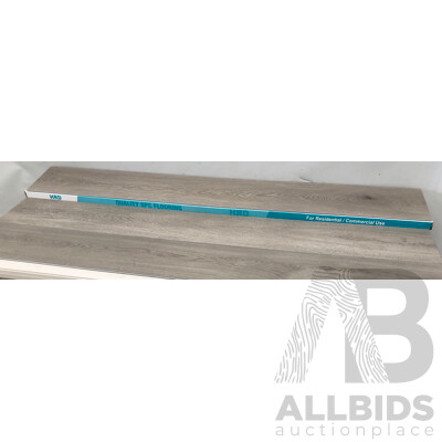 HRD SPC 5mm Hybrid Flooring - Wood Texture Finish - Fox Grey - 27.365 Square Meters - Brand New