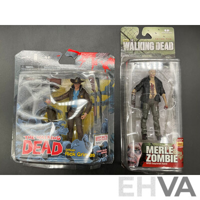 The Walking Dead Collectable Action Figures - Lot of 5