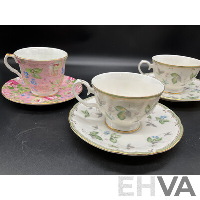 Collection of Vintage Ceramics, Including Plates, Cups, Saucers and Serving Dishes