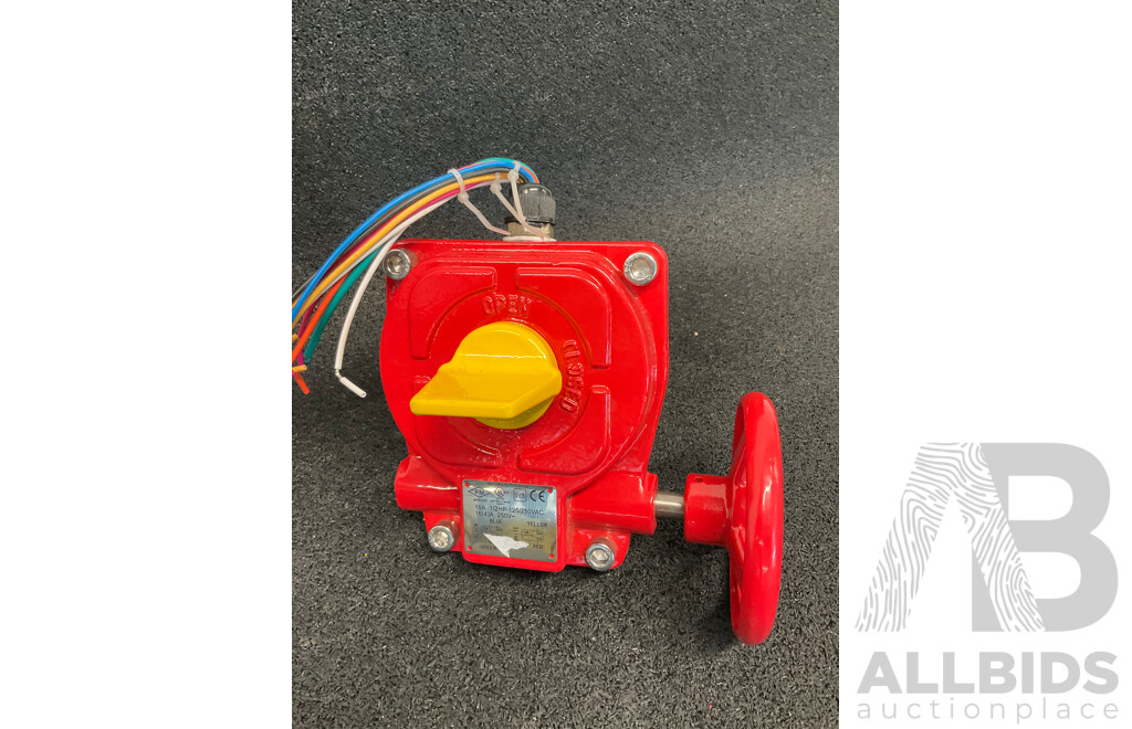 Grooved Butterfly Valve with a Switch