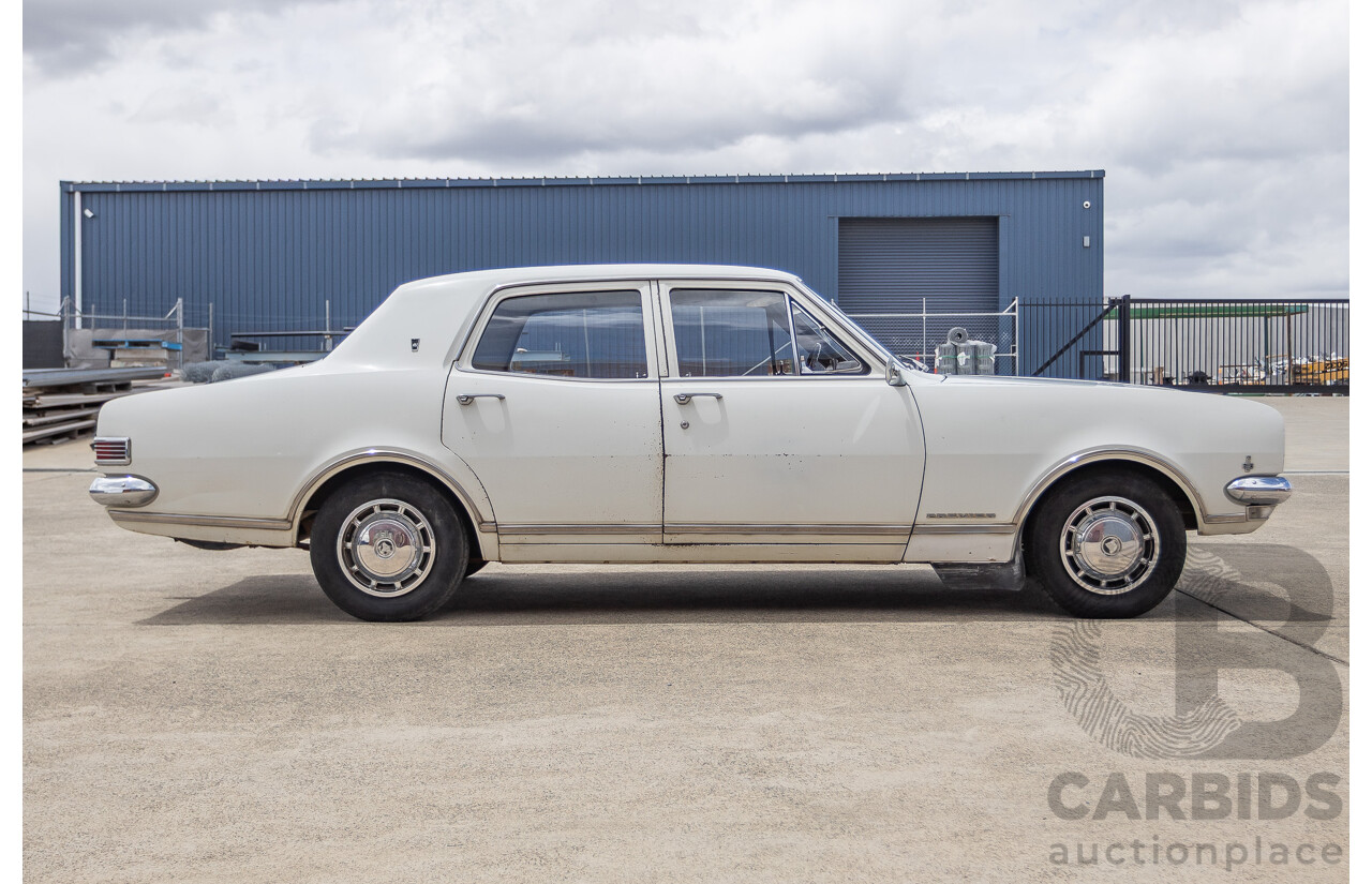 01/1968 Holden HK Premier 4d Sedan Grecian White 186S 3.0L - Matching Numbers Survivor Car