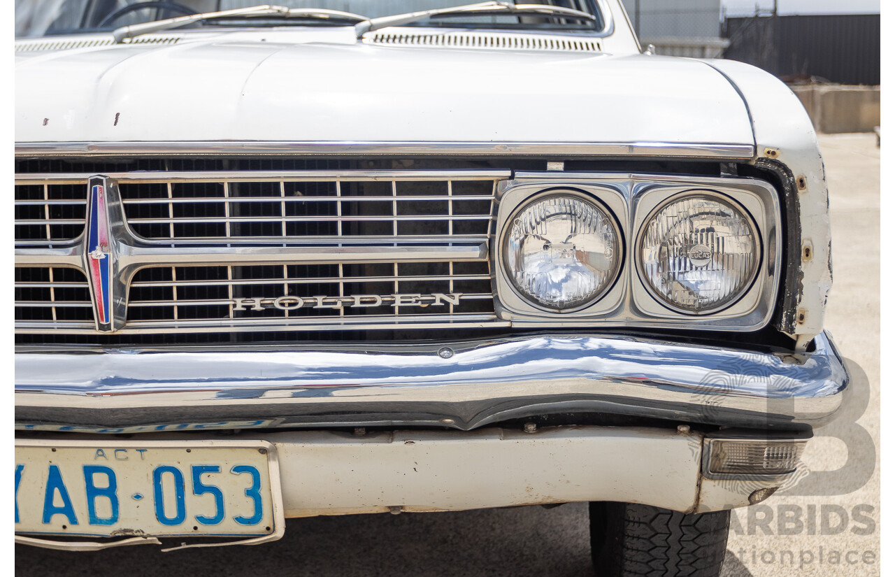 01/1968 Holden HK Premier 4d Sedan Grecian White 186S 3.0L - Matching Numbers Survivor Car