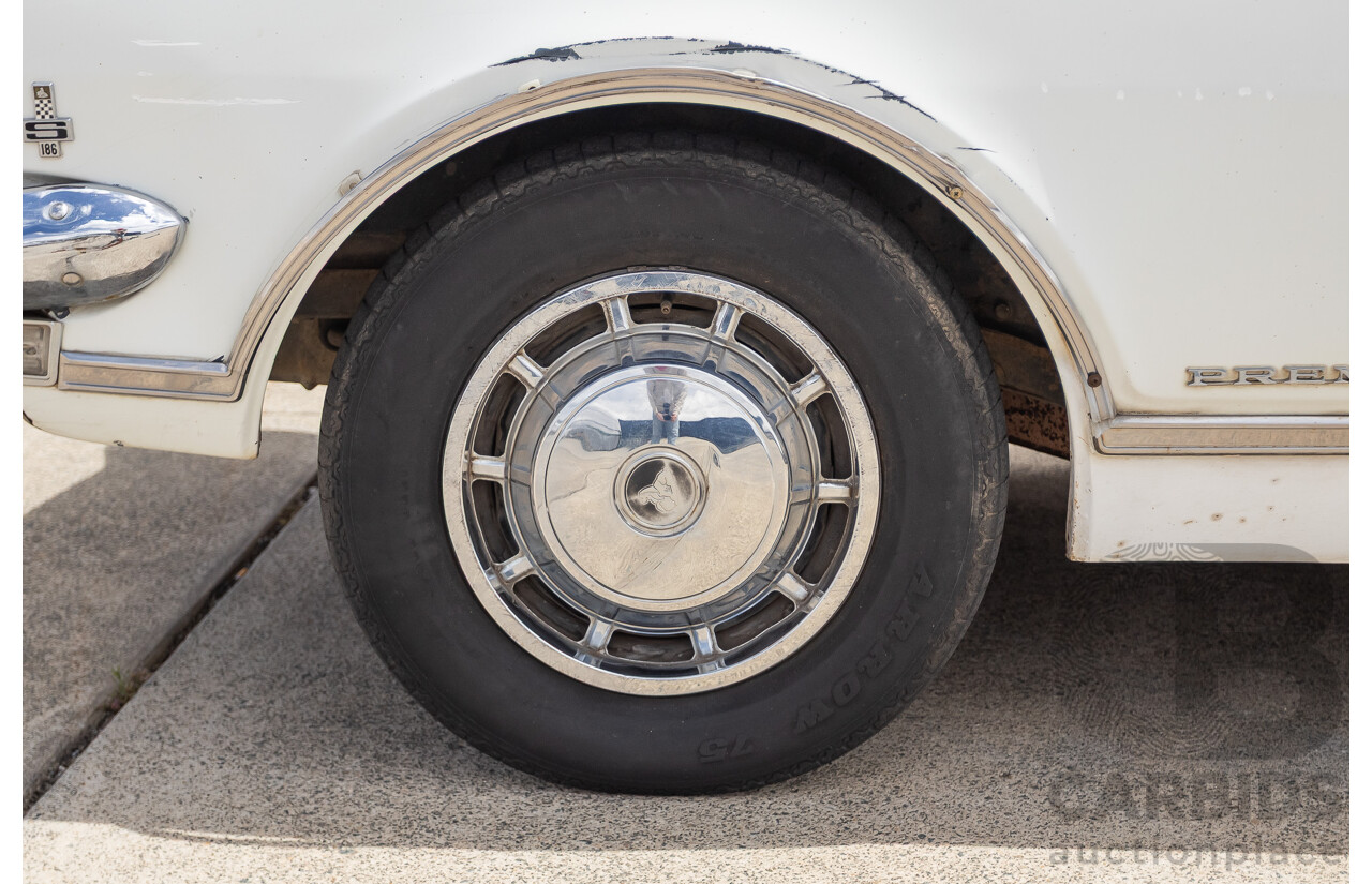 01/1968 Holden HK Premier 4d Sedan Grecian White 186S 3.0L - Matching Numbers Survivor Car