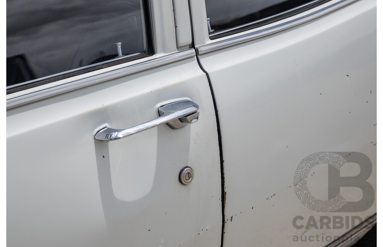 01/1968 Holden HK Premier 4d Sedan Grecian White 186S 3.0L - Matching Numbers Survivor Car