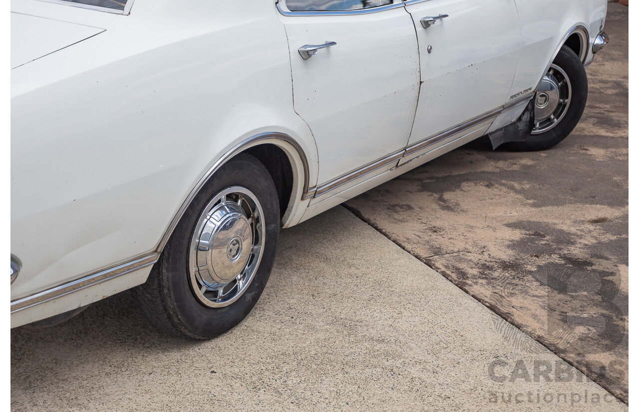 01/1968 Holden HK Premier 4d Sedan Grecian White 186S 3.0L - Matching Numbers Survivor Car