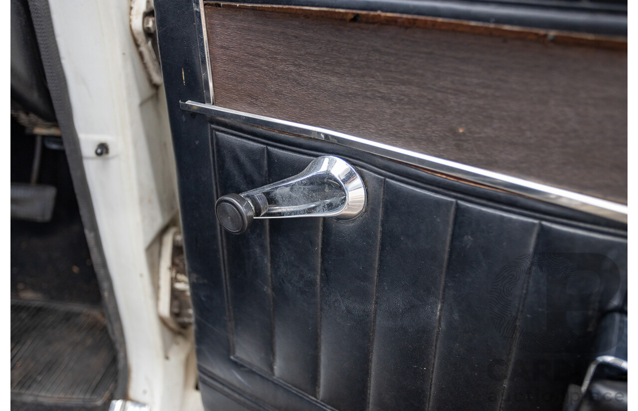 01/1968 Holden HK Premier 4d Sedan Grecian White 186S 3.0L - Matching Numbers Survivor Car