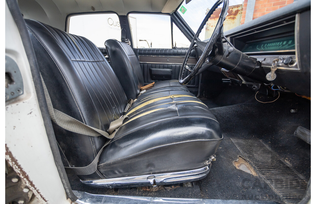 01/1968 Holden HK Premier 4d Sedan Grecian White 186S 3.0L - Matching Numbers Survivor Car