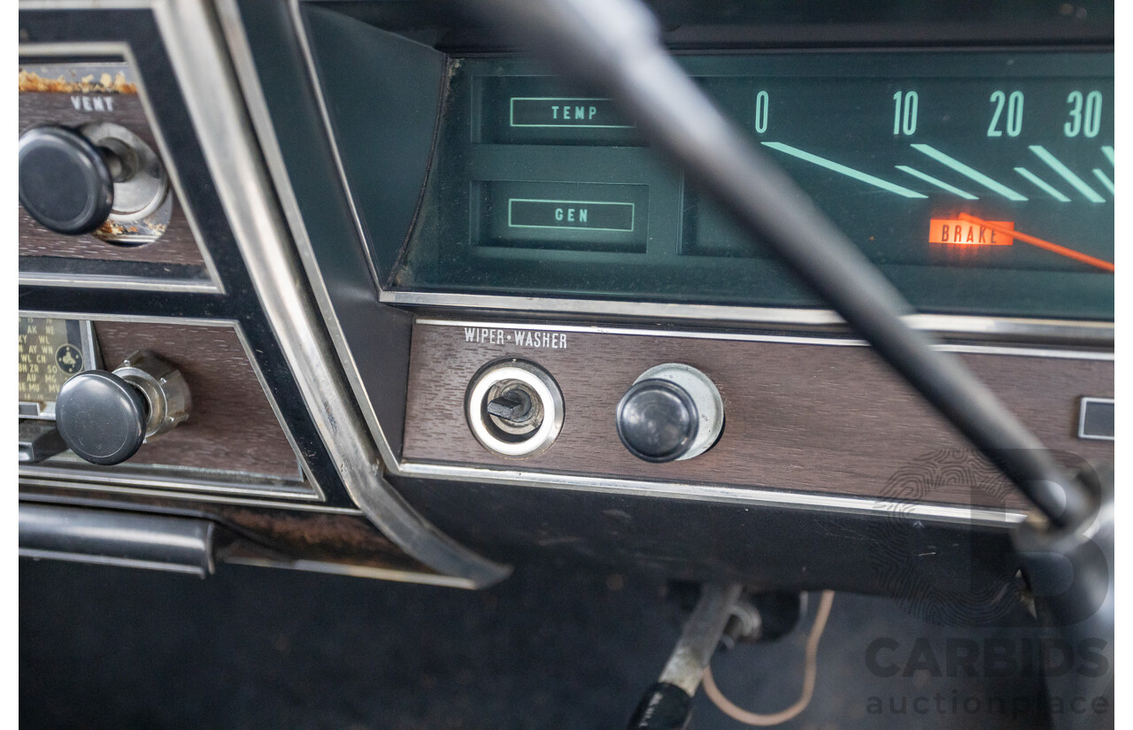 01/1968 Holden HK Premier 4d Sedan Grecian White 186S 3.0L - Matching Numbers Survivor Car