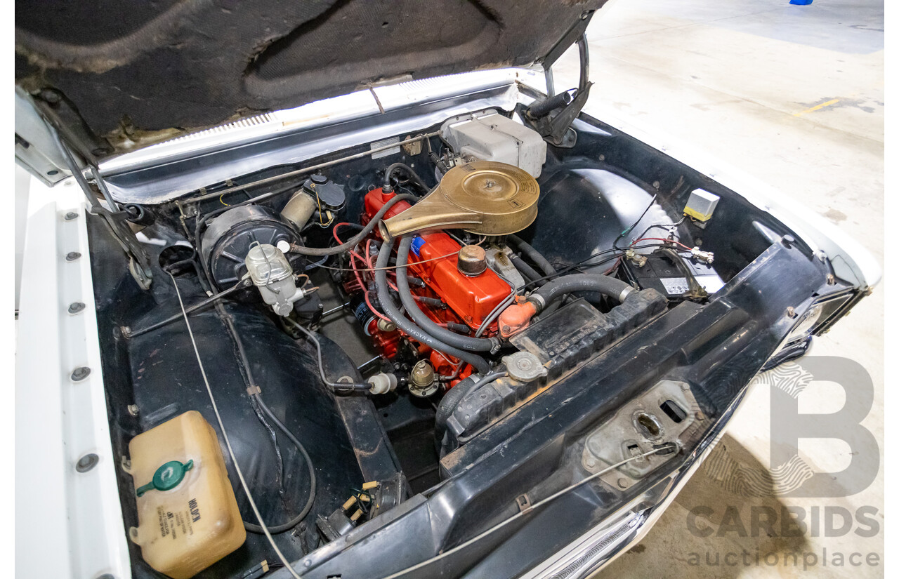 01/1968 Holden HK Premier 4d Sedan Grecian White 186S 3.0L - Matching Numbers Survivor Car