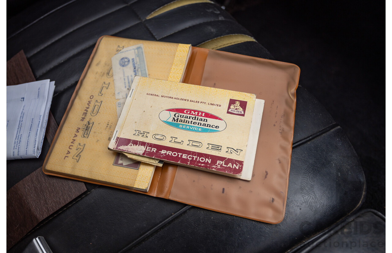 01/1968 Holden HK Premier 4d Sedan Grecian White 186S 3.0L - Matching Numbers Survivor Car