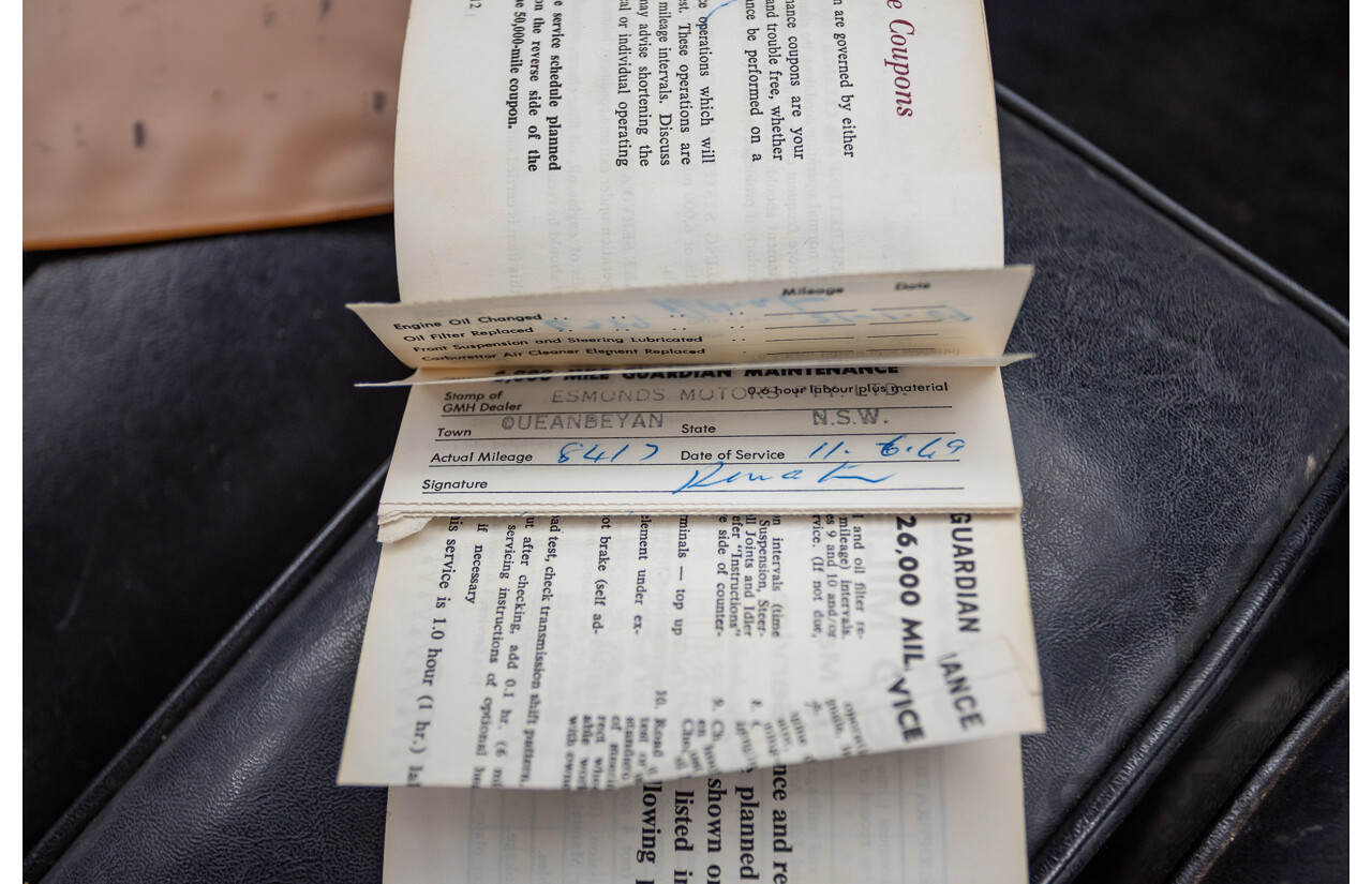 01/1968 Holden HK Premier 4d Sedan Grecian White 186S 3.0L - Matching Numbers Survivor Car