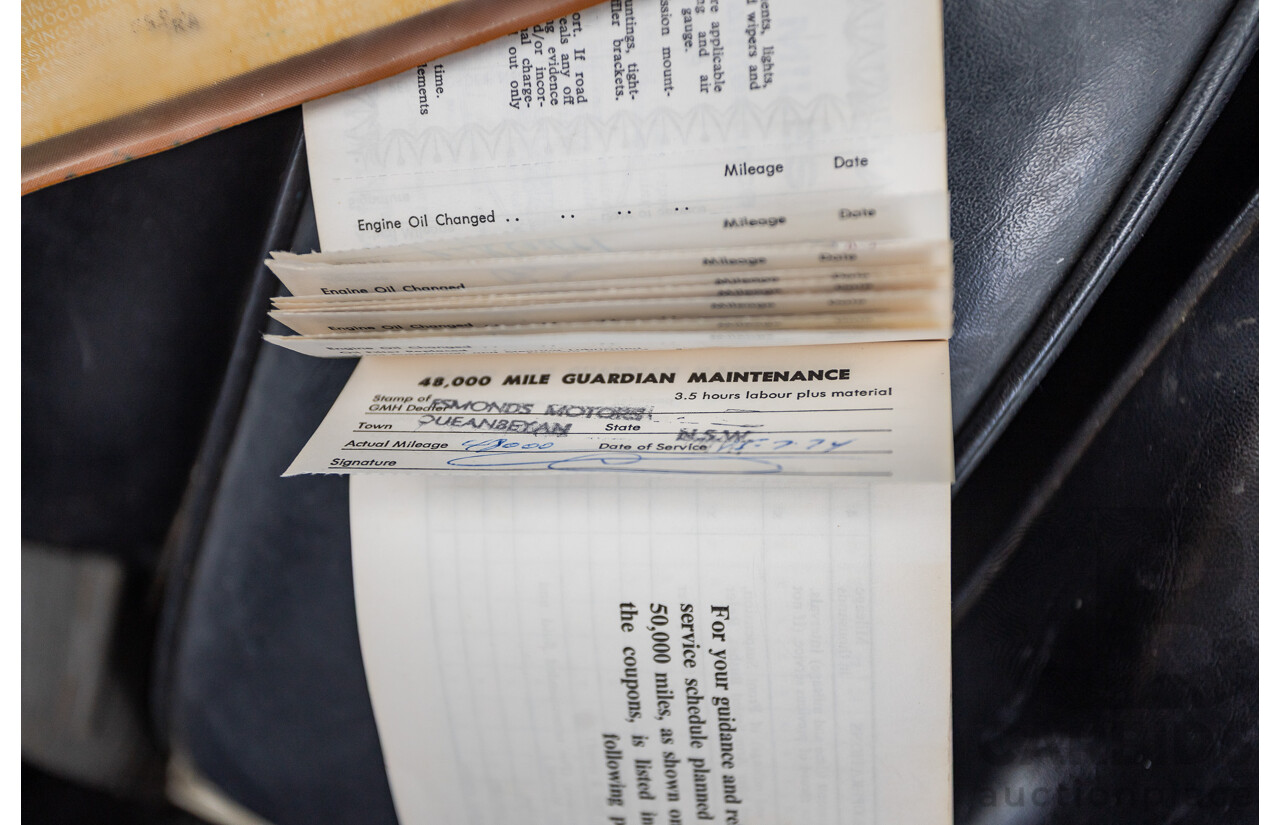 01/1968 Holden HK Premier 4d Sedan Grecian White 186S 3.0L - Matching Numbers Survivor Car